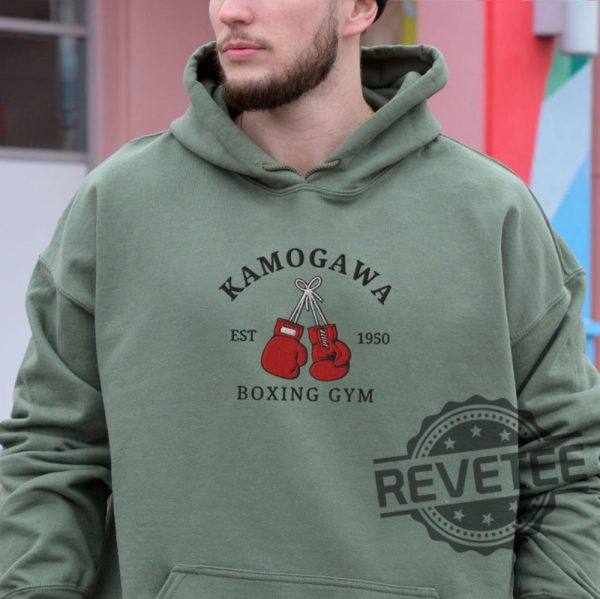 Kamogawa Boxing Gym Embroidered Hoodie T Shirt Sweatshirt Anime Lover Gift Boyfriend Girlfriend Men Women Unique revetee 6