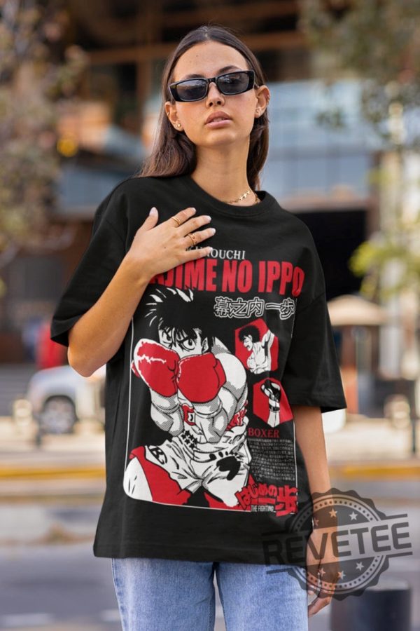 Unisex Hajime No Ippo Shirt Hoodie Sweatshirt Kamogawa Boxing Gym Crew Boxing Manga Anime Tee Boxing Gloves Gifts For Fan Unique revetee 1