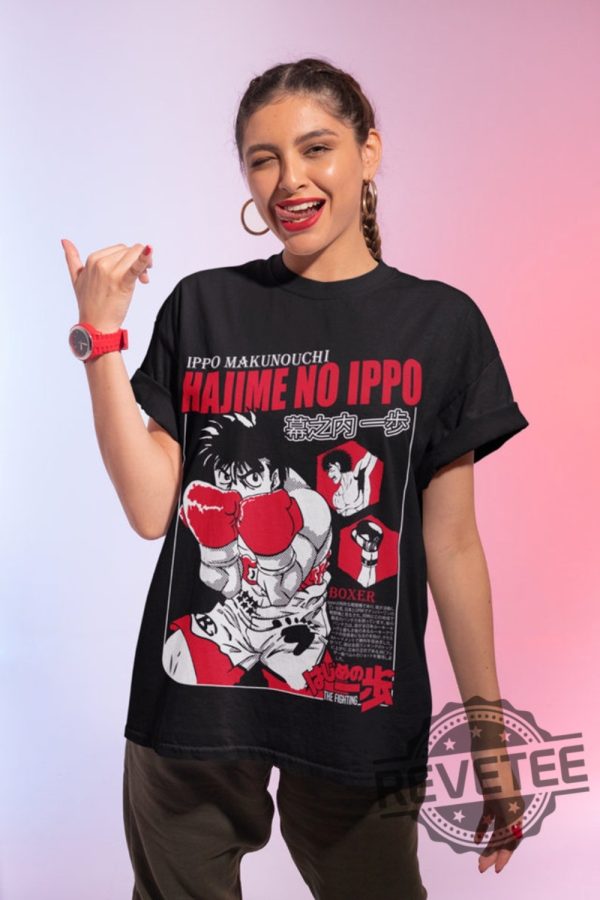 Unisex Hajime No Ippo Shirt Hoodie Sweatshirt Kamogawa Boxing Gym Crew Boxing Manga Anime Tee Boxing Gloves Gifts For Fan Unique revetee 2