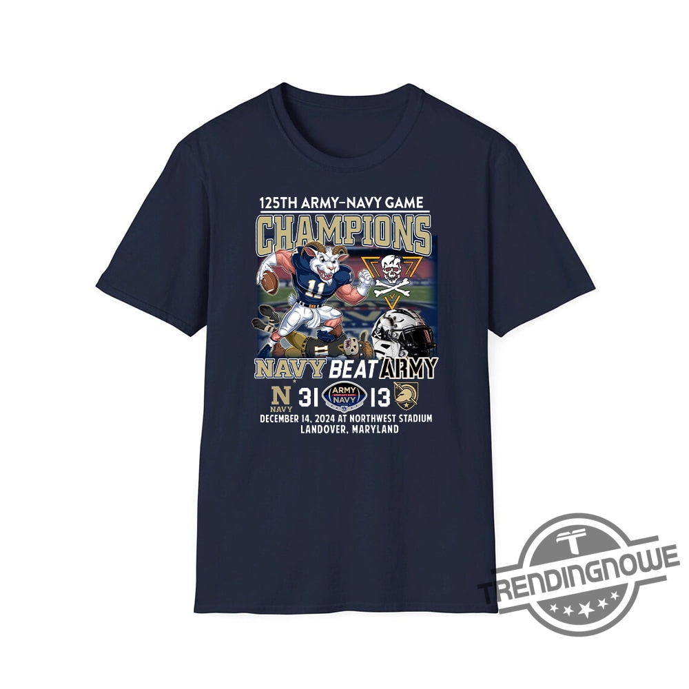 125Th Army Navy Game Champions Navy Beat Army 2024 Shirt - Commemorate Navys Big Victory 6 125th Army Navy Game Champions Navy Beat Army 2024 Shirt – Commemorate Navy’s Big Victory