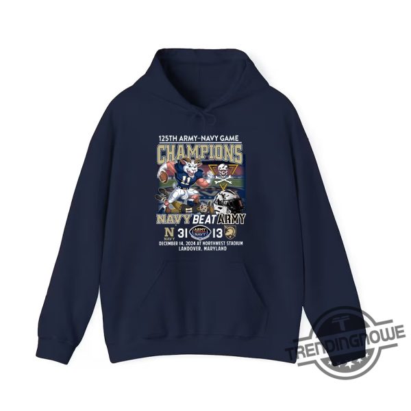125Th Army Navy Game Champions Navy Beat Army 2024 Shirt Commemorate Navys Big Victory trendingnowe 2