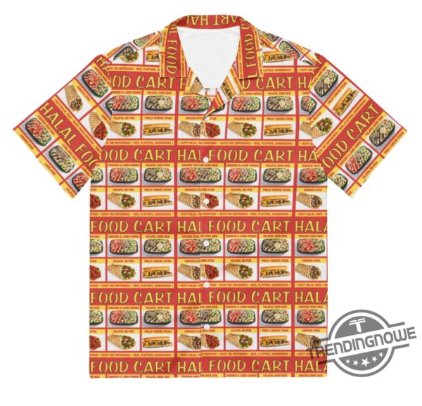 Halal Food Cart Menu Shirt Fun And Creative Design For Food Lovers trendingnowe 1