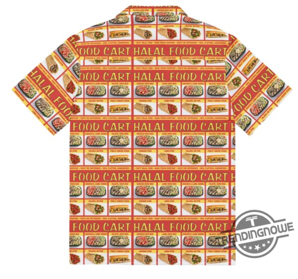 Halal Food Cart Menu Shirt Fun And Creative Design For Food Lovers trendingnowe 2
