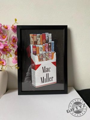 Mac Miller Marlboro Poster Framed Music Wall Art Rap Legend Print Motivational Poster Gift For Music Fans giftyzy 5