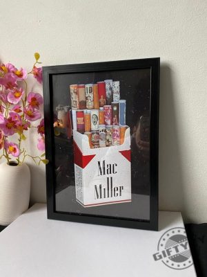 Mac Miller Marlboro Poster Framed Music Wall Art Rap Legend Print Motivational Poster Gift For Music Fans giftyzy 7