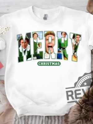 Buddy Elf Merry Christmas Sweatshirt Hoodie T Shirt Elf Quote Tshirt Buddy The Elf Tee Santa I Know Him Gift For Men Women Unique revetee 3