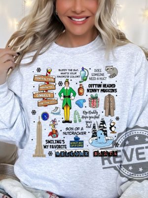 Vintage Elf Christmas Movie Sweatshirt Hoodie T Shirt Xmas Classic Movie 90S Tee Gifts For Men Women Him Her Gift Unique revetee 3