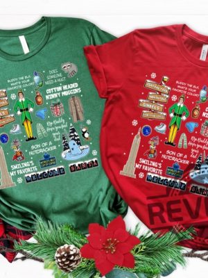 Vintage Elf Christmas Movie Sweatshirt Hoodie T Shirt Xmas Classic Movie 90S Tee Gifts For Men Women Him Her Gift Unique revetee 4