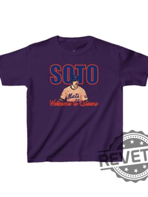 New York Mets Juan Soto Welcome To Queens T Shirt Hoodie Sweatshirt Gift For Baseball Fans Gifts For Men Women Christmas Birthday Gift Unique revetee 2