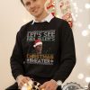 Lets See Paul Allens Christmas Sweater Hoodie Sweatshirt T Shirt American Psycho Xmas Day Sweatshirts For Men Women American Psycho Gifts revetee 1