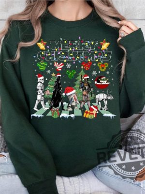 Disney Star Wars Merry Christmas Sweatshirt Hoodie T Shirt Tee Gifts For Fan Men Women Xmas Sweater Crewneck Cute Shirt Near Me Unique revetee 2