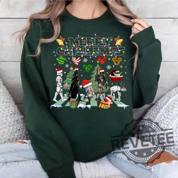 Disney Star Wars Merry Christmas Sweatshirt Hoodie T Shirt Tee Gifts For Fan Men Women Xmas Sweater Crewneck Cute Shirt Near Me Unique revetee 2