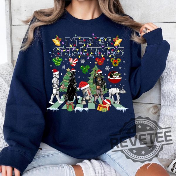 Disney Star Wars Merry Christmas Sweatshirt Hoodie T Shirt Tee Gifts For Fan Men Women Xmas Sweater Crewneck Cute Shirt Near Me Unique revetee 6