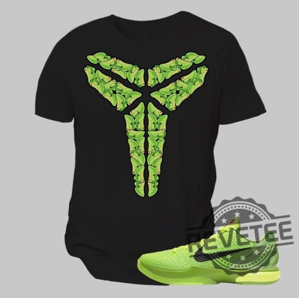 Kobe 6 Grinch Protro Custom Unisex T Shirt Hoodie Sweatshirt Tee Shirtsto Match Sneakers Nike Gifts For Men Women Unique revetee 1