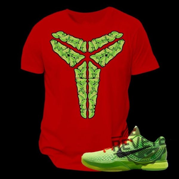 Kobe 6 Grinch Protro Custom Unisex T Shirt Hoodie Sweatshirt Tee Shirtsto Match Sneakers Nike Gifts For Men Women Unique revetee 2