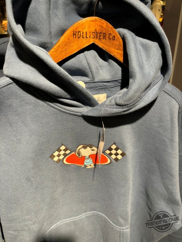 Joe Cool Snoopy Racing Embroidered Shirt Stylish And Fun Design For Snoopy Fans trendingnowe 1
