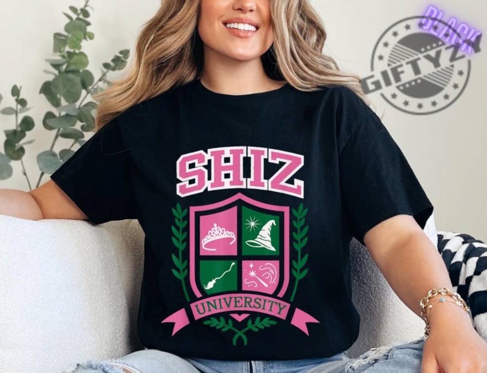 Shiz University Shirt Wicked Wizard Shiz Uni Tshirt Musical Movie Sweatshirt Movie Hoodie Defy Gravity Broomstick Magic Wand Shirt