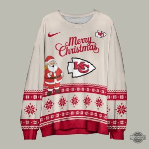 nike merry christmas kansas city chiefs hoodie t shirt sweatshirt 2024