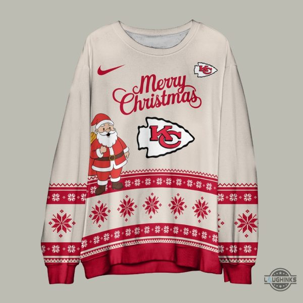 nike merry christmas kansas city chiefs hoodie t shirt sweatshirt 2024