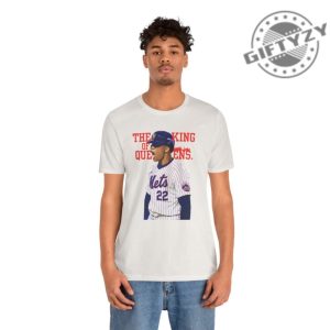 Baseball Player Juan Soto The King Of Queens Tshirt Unisex Tee Mets Fan Gift giftyzy 2