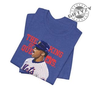 Baseball Player Juan Soto The King Of Queens Tshirt Unisex Tee Mets Fan Gift giftyzy 5