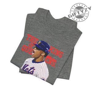 Baseball Player Juan Soto The King Of Queens Tshirt Unisex Tee Mets Fan Gift giftyzy 8