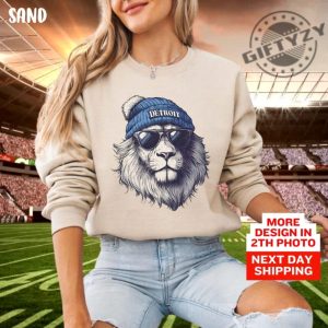 Detroit Football Sweatshirt Vintage Detroit Lions Hoodie Detroit Go Lions Game Day Amonra St Brown Tshirt Brian Branch With Signature Sweatshirt giftyzy 3