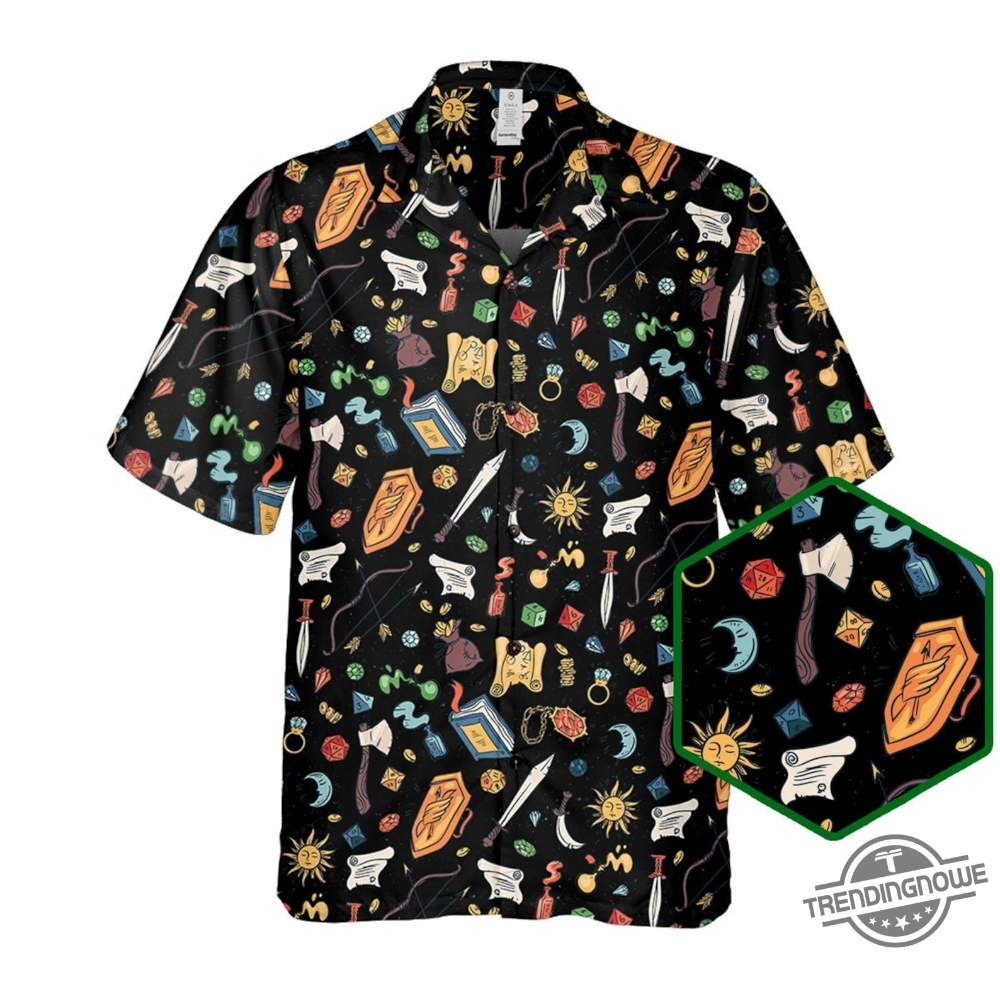 Dungeons And Dragons Hawaiian Shirt - Tropical Vibes Meet Fantasy Gaming Style 8 Dungeons and Dragons Hawaiian Shirt – Tropical Vibes Meet Fantasy Gaming Style