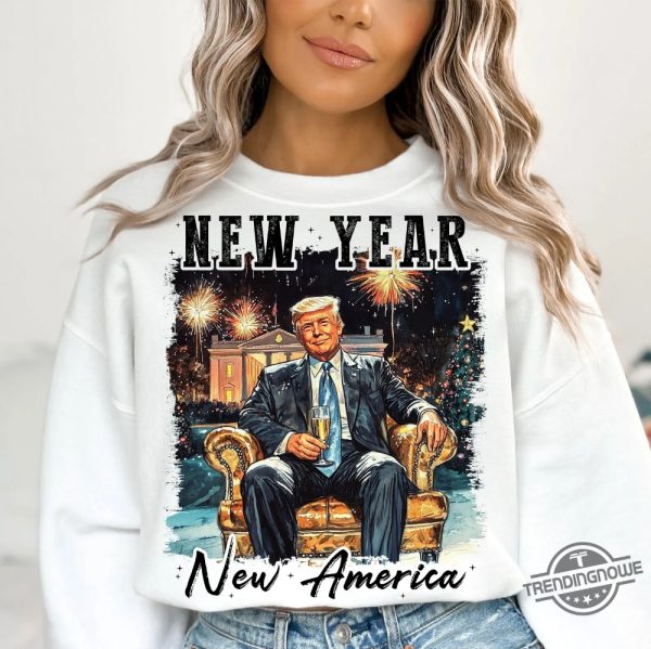 New Year Trump 2025 Shirt Celebrate The New Year With Trump Supporter Style trendingnowe 2