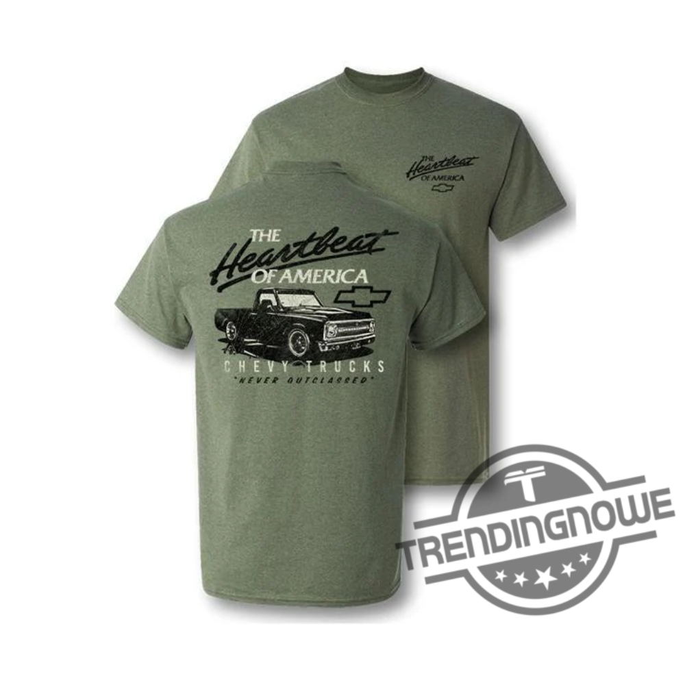 Chevy Trucks Heartbeat Of America Shirt - Classic Design For Chevy Enthusiasts 5 Chevy Trucks Heartbeat of America Shirt – Classic Design for Chevy Enthusiasts