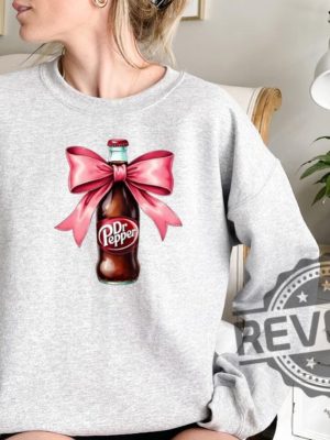 Dr Pepper Pink Bow Coquette Sweatshirt Hoodie T Shirt Cute Pink Soda Drink Shirts Drpepper Tshirt Tee Gifts For Dr Peppers Lover Gifts Unique revetee 2