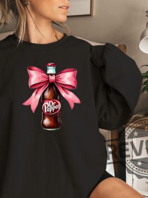 Dr Pepper Pink Bow Coquette Sweatshirt Hoodie T Shirt Cute Pink Soda Drink Shirts Drpepper Tshirt Tee Gifts For Dr Peppers Lover Gifts Unique revetee 4