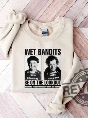 Wet Bandits Mugshot Be On The Lookout Shirt Hoodie Sweatshirt Funny Christmas Movie Tee Gifts For Fan Armed And Clumsy Criminals Unique revetee 4