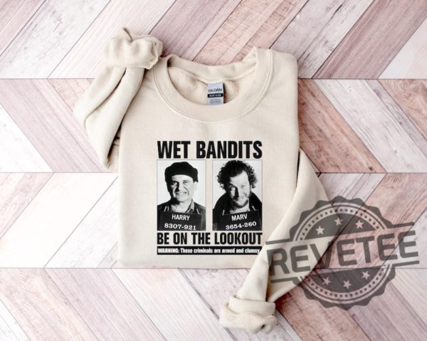 Wet Bandits Mugshot Be On The Lookout Shirt Hoodie Sweatshirt Funny Christmas Movie Tee Gifts For Fan Armed And Clumsy Criminals Unique revetee 4