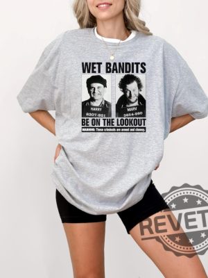 Wet Bandits Mugshot Be On The Lookout Shirt Hoodie Sweatshirt Funny Christmas Movie Tee Gifts For Fan Armed And Clumsy Criminals Unique revetee 5