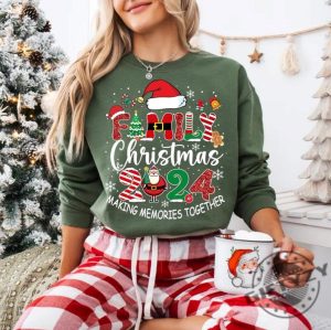 Christmas Custom Family Shirt Matching Holiday Sweatshirt For Family Family Christmas Hoodie Christmas Making Memories 2024 Tshirt giftyzy 3