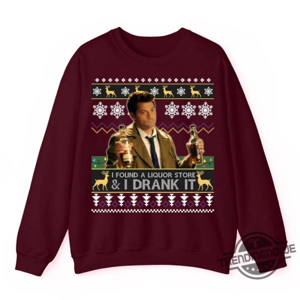 I Found A Liquor Store And I Drank It Sweatshirt Hilarious And Cozy Design For Fun Seekers trendingnowe 2