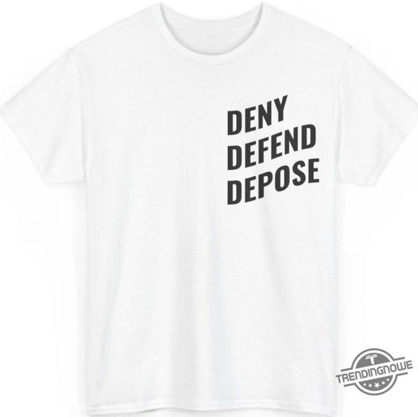 Luigi Mangione Deny Defend Depose Shirt Bold Tee Supporting The Movement trendingnowe 1