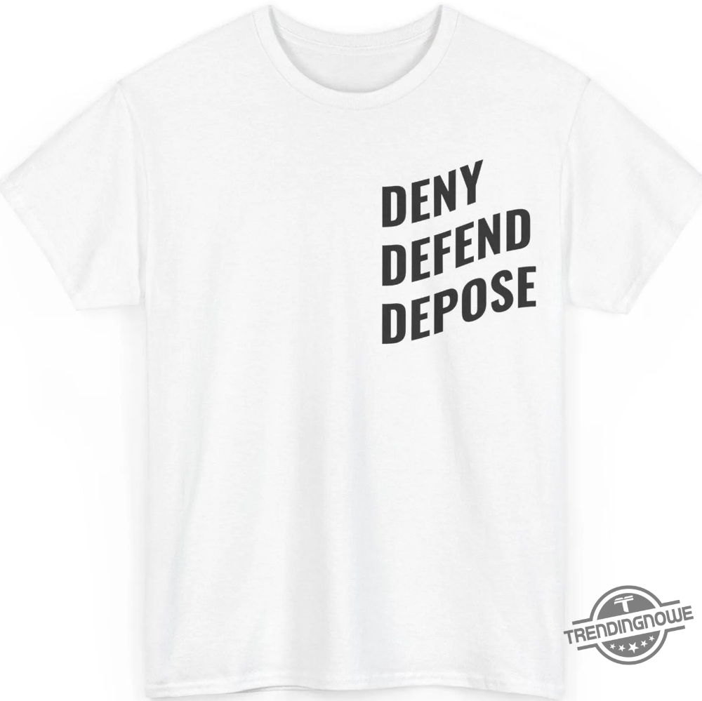Luigi Mangione Deny Defend Depose Shirt - Bold Tee Supporting The Movement 8 Luigi Mangione Deny Defend Depose Shirt – Bold Tee Supporting the Movement
