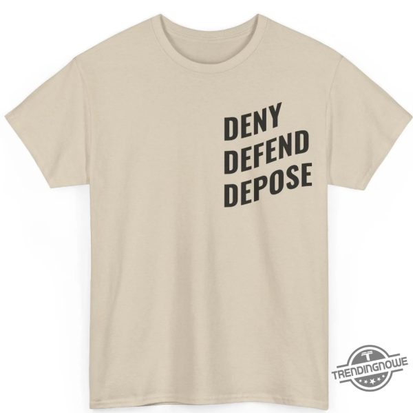 Luigi Mangione Deny Defend Depose Shirt Bold Tee Supporting The Movement trendingnowe 3