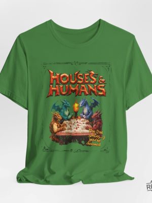 Houses And Humans Dnd Shirt Hoodie Sweatshirt Dungeons And Dragons Gift Tee For Men Women Vintage Retro 90S Joke D And D Tshirt Unique revetee 7