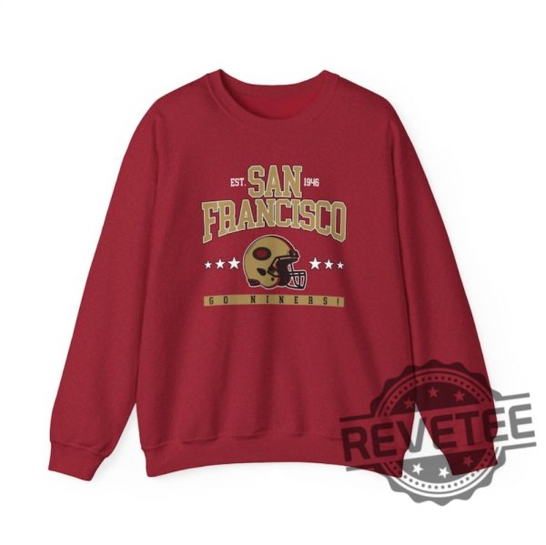 San Francisco 49Ers Football Crewneck Sweatshirt T Shirt Unisex Sweatshirt Hoodie Sf 49Er Game Day Fan Christmas Gift For Men Women Unique revetee 1