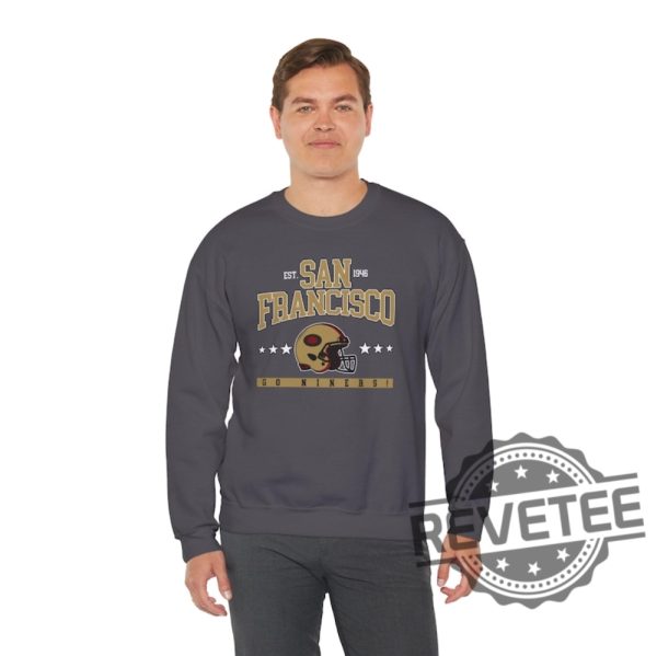 San Francisco 49Ers Football Crewneck Sweatshirt T Shirt Unisex Sweatshirt Hoodie Sf 49Er Game Day Fan Christmas Gift For Men Women Unique revetee 4