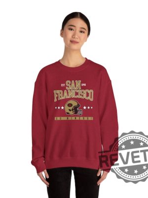 San Francisco 49Ers Football Crewneck Sweatshirt T Shirt Unisex Sweatshirt Hoodie Sf 49Er Game Day Fan Christmas Gift For Men Women Unique revetee 5