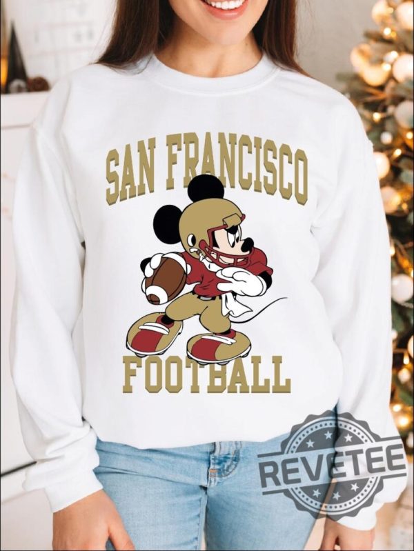 Mickey Mouse San Francisco 49Ers Football Sweatshirt Hoodie T Shirt Vintage Sf Sweater Tee Gift For Fan Men Women Tshirt Shirts Unique revetee 1