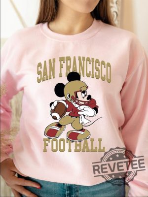 Mickey Mouse San Francisco 49Ers Football Sweatshirt Hoodie T Shirt Vintage Sf Sweater Tee Gift For Fan Men Women Tshirt Shirts Unique revetee 2