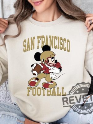 Mickey Mouse San Francisco 49Ers Football Sweatshirt Hoodie T Shirt Vintage Sf Sweater Tee Gift For Fan Men Women Tshirt Shirts Unique revetee 4