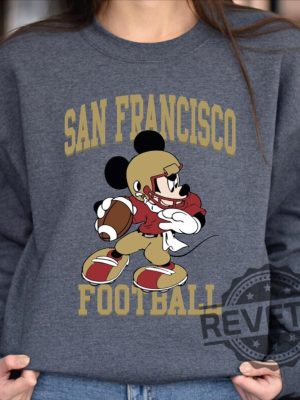 Mickey Mouse San Francisco 49Ers Football Sweatshirt Hoodie T Shirt Vintage Sf Sweater Tee Gift For Fan Men Women Tshirt Shirts Unique revetee 5