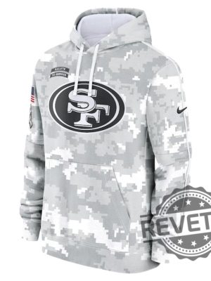 San Francisco 49Ers Arctic Camo 2024 Salute To Service Club Fleece Pullover Hoodie 3D All Over Printed T Shirt Sweatshirt Gifts For Fan Women Men revetee 2