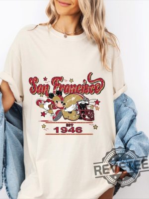 Mickey Mouse San Francisco 49Ers Football Shirt Hoodie Sweatshirt Vintage Retro Sf 49Er Fan Gifts Tee Gift For Men Women Niners Unique revetee 2